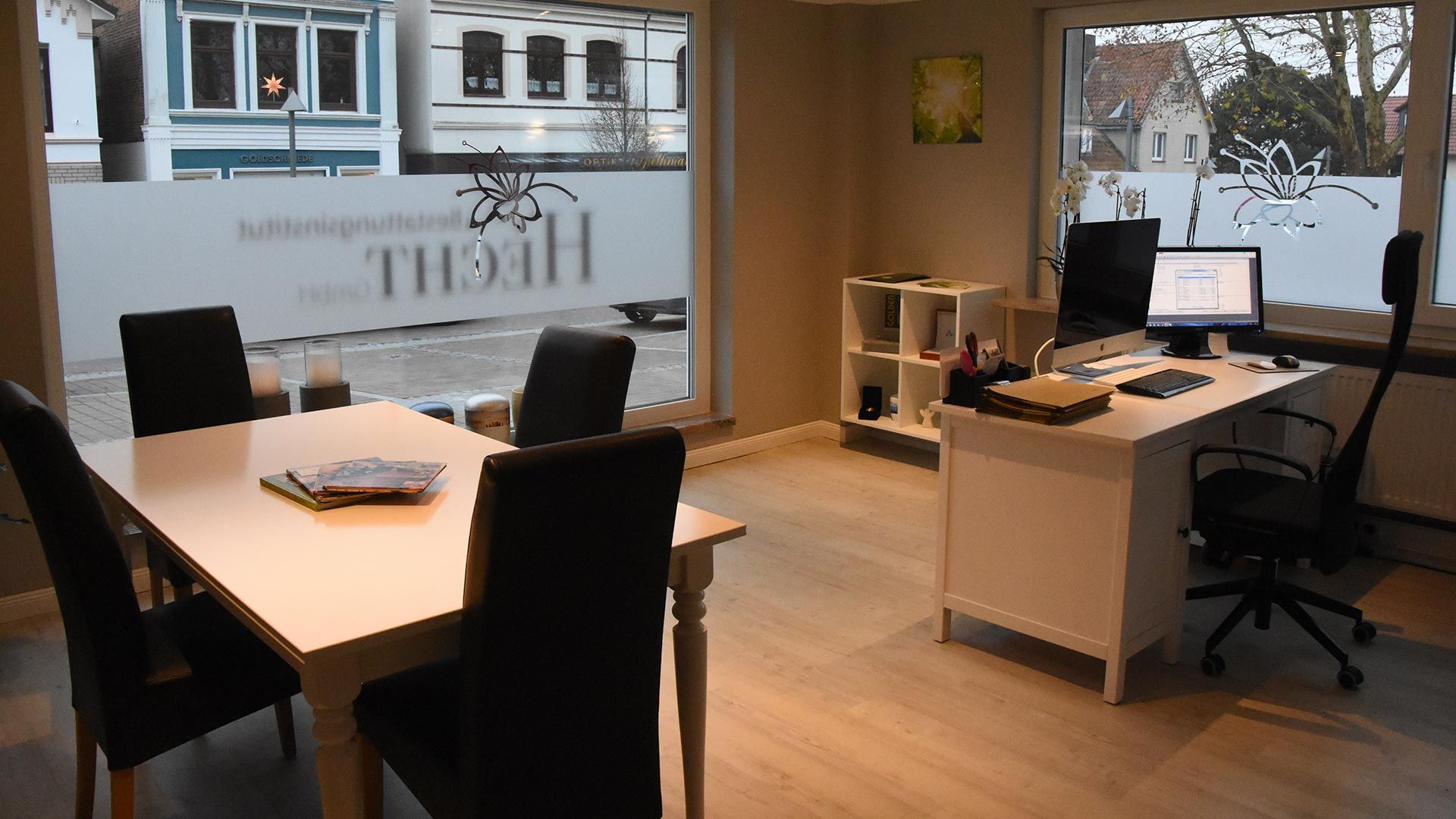 Innenansicht Büro Bestattungsinstitut Hecht in Reinfeld